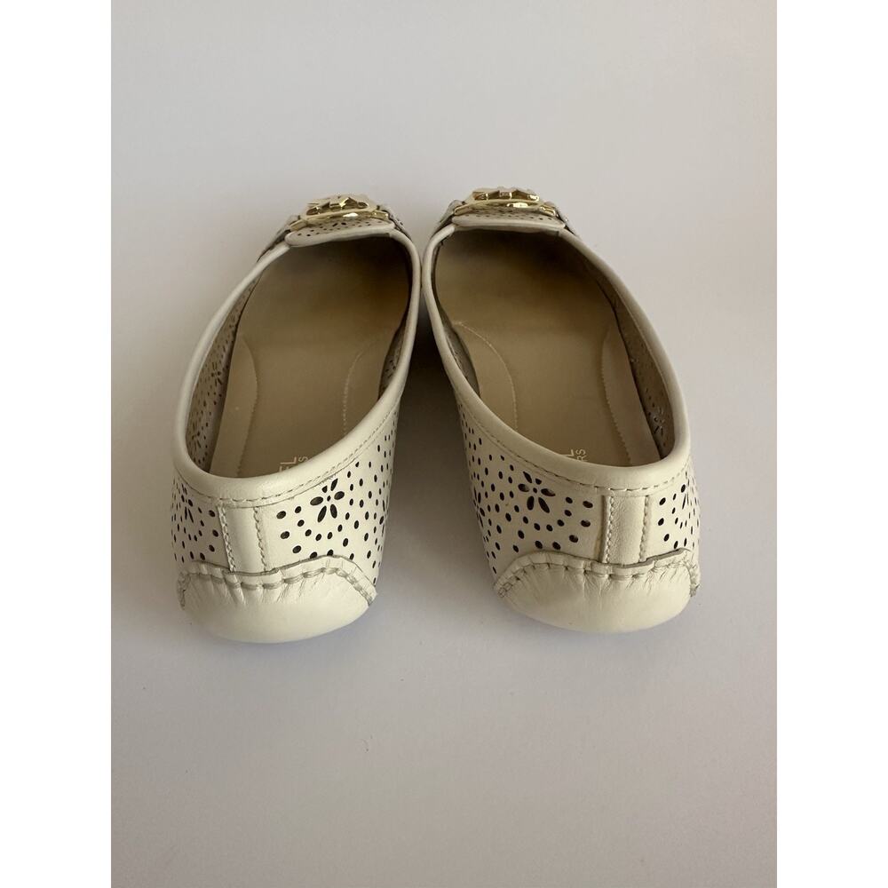 MICHAEL KORS FULTON PERFORATED MOCCASINS LEATHER FLATS 7.5 - Picture 6 of 7